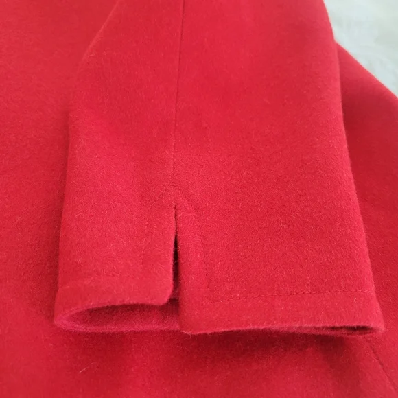 Akris Punto Red Blazer, Size 14 In Excellent Condition, see all Pictures .